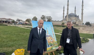 Balkan ressamları Selimiye’yi resmetti