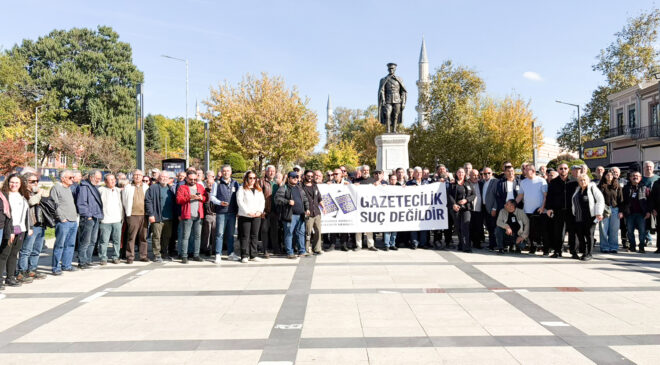 Gazetecilerden eylem