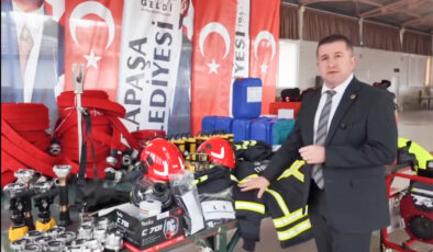 Lalapaşa itfaiyesine ekipman desteği
