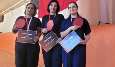 Masa tenisinde şampiyon oldular