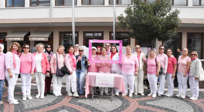 Edirne’de pembe farkındalık