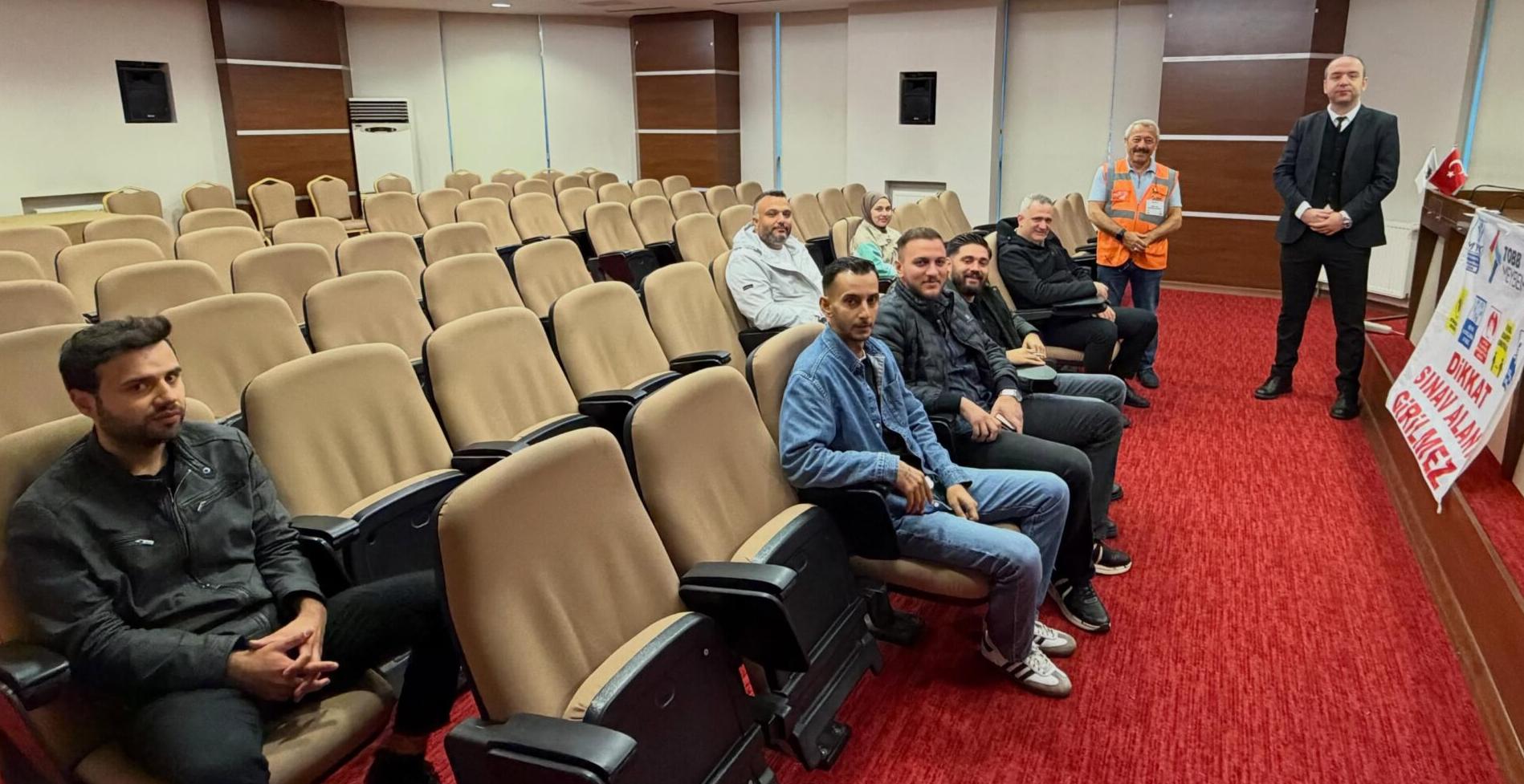 Mesleki yeterlilik belgesi sınavı yapıldı