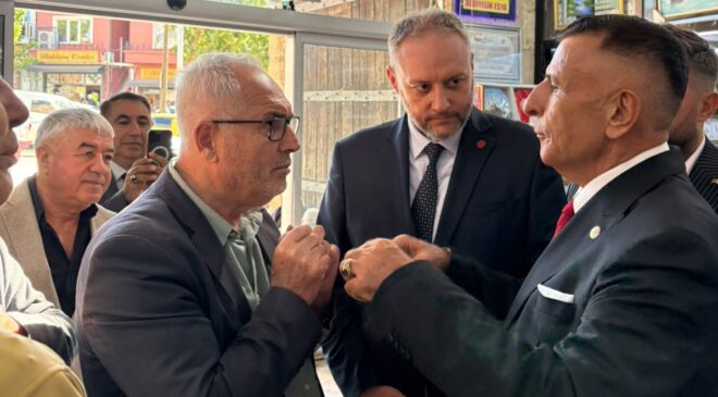 MHP’li Arkaz’dan esnaf ziyareti