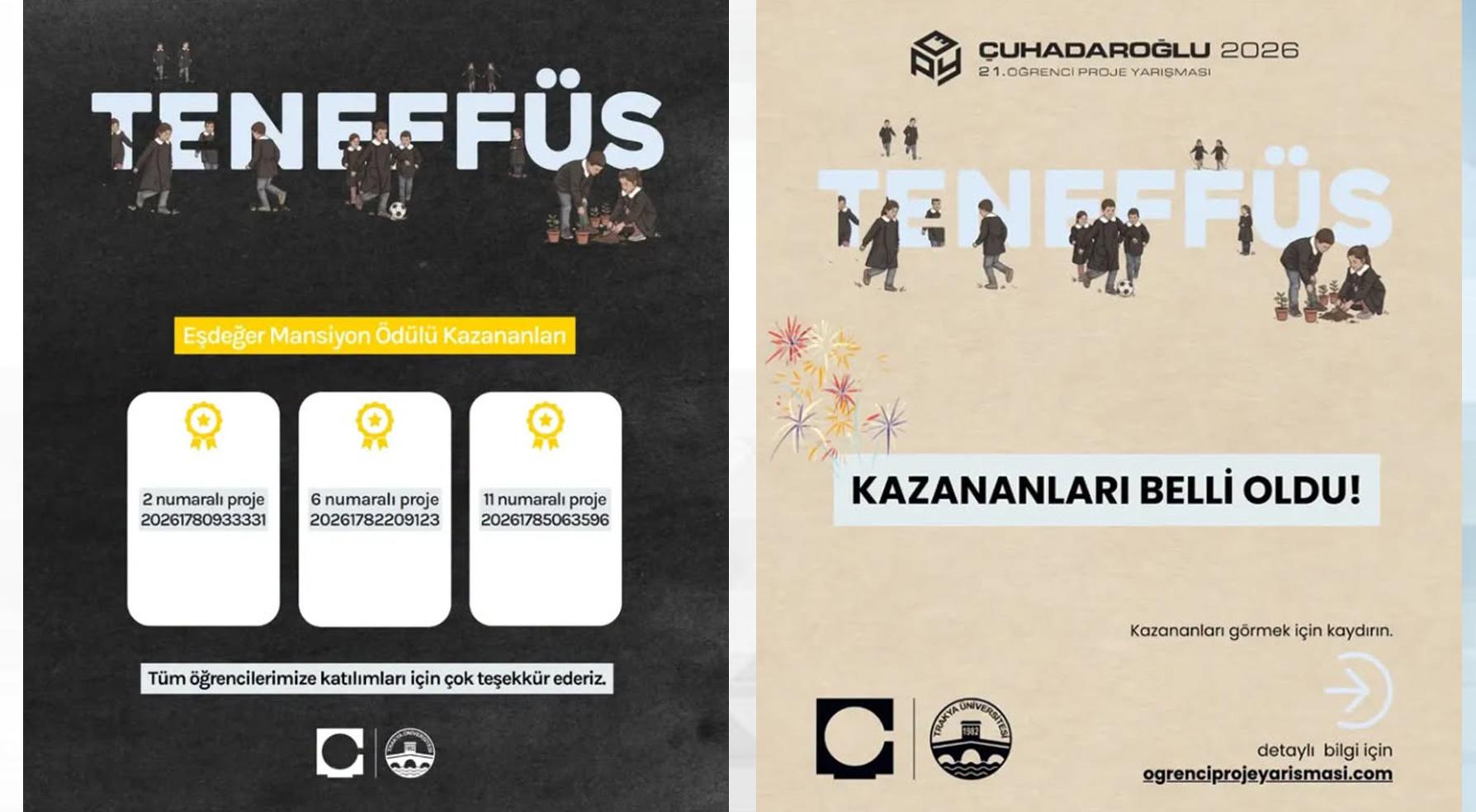 Mimarlık öğrencilerinden çifte başarı