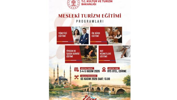 Mesleki turizm eğitimi düzenlenecek