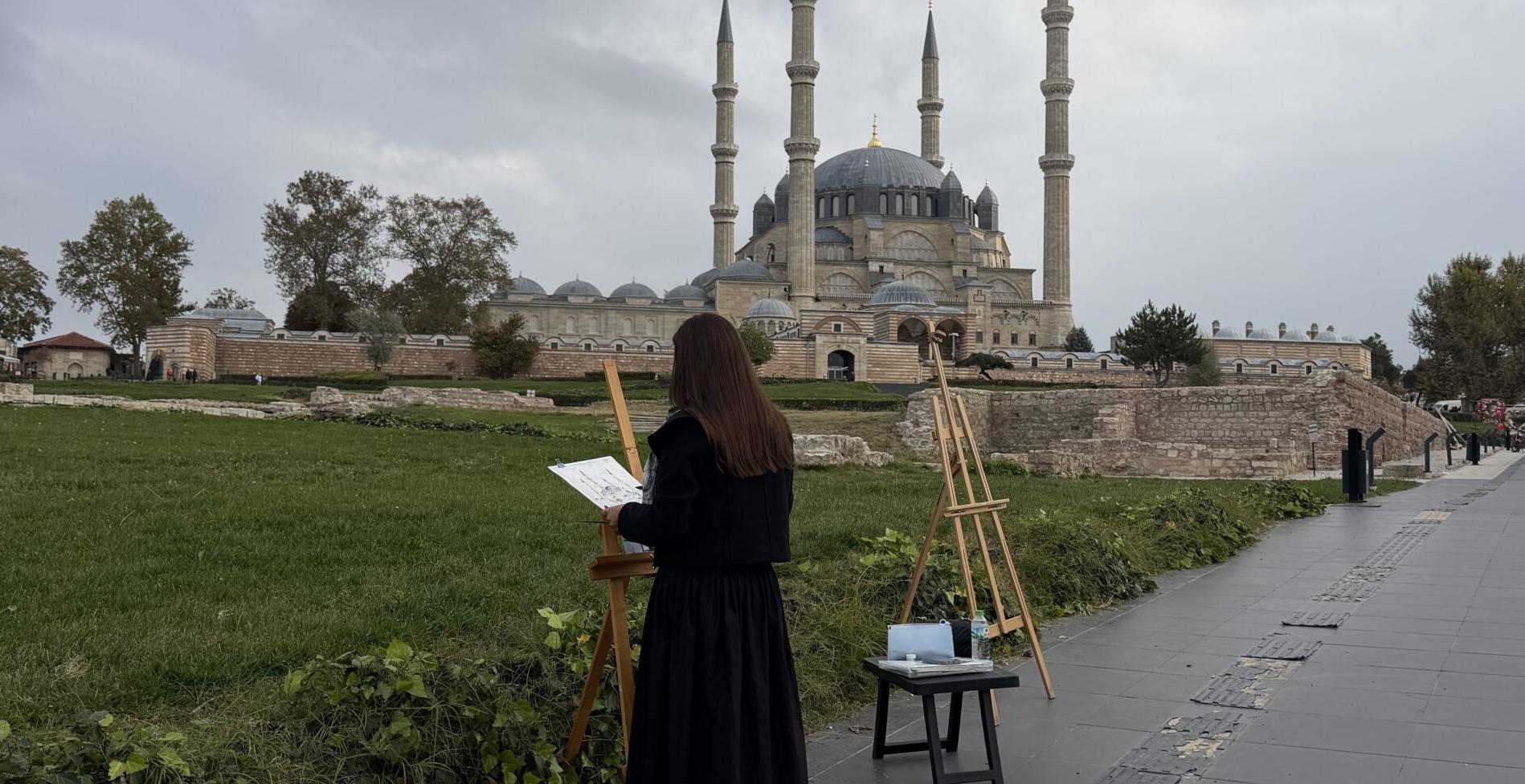 Selimiye’nin görkemi tuvallerde
