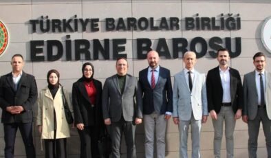 Tekin’den Edirne Barosu’na ziyaret