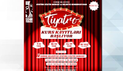 Tiyatro kurs kayıtları başladı