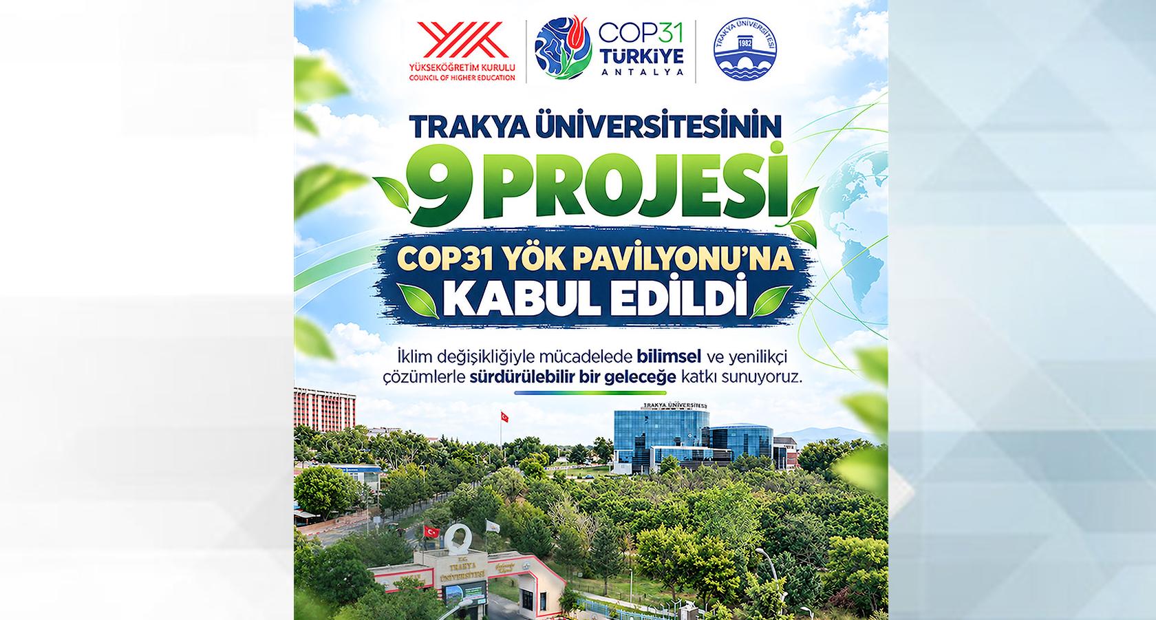 TÜ COP31’de temsil edilecek