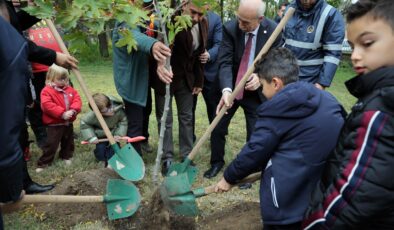 103. yıl fidanı toprakla buluştu