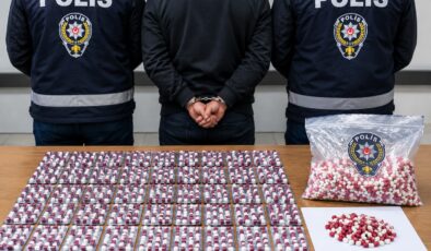 Üzerinden 568 uyuşturucu hap çıktı