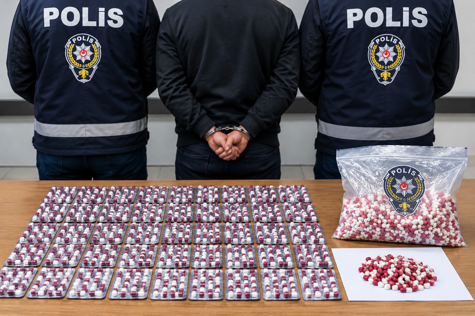 Üzerinden 568 uyuşturucu hap çıktı