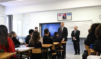 80. Yıl Cumhuriyet Anadolu Lisesine ziyaret