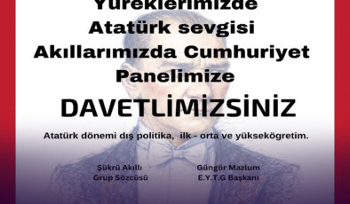 “Yüreklerimizde Atatürk sevgisi, akıllarımızda Cumhuriyet”