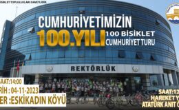 100 bisikletle Cumhuriyet turu