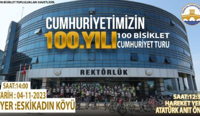 100 bisikletle Cumhuriyet turu